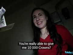 Mamada, Morena, Corrida, Checa, Europeo, Al aire libre, Pov, Realidad