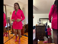 Negro, Consolador, Tacones, Lencería, Masturbación, Madres para coger, Público, Tetas