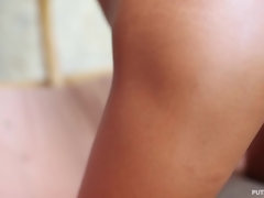 Grote mammen, Zwart, Indisch, Alleen, Tiener