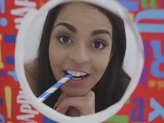 In den arsch, Schwarz, Braunhaarige, Schwanzloch, Hd, Latina, Höschen, Pornostars