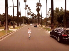 美女, デカチン, フェラチオ, 顔射, なめる, 小柄, 剃毛, タトゥー