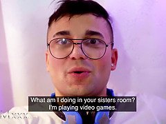 フェラチオ, 茶髪の, エロ熟女, 淫乱熟女, 母, 義母, ストッキング, 三人