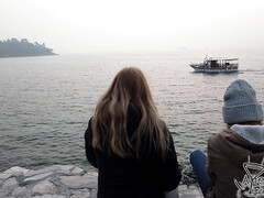 Leie, Grosser arsch, Blasen, Braunhaarige, Selbstgemacht, Masturbation, Pov, Flotter dreier