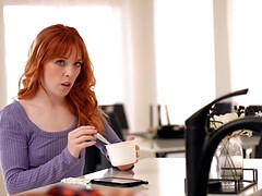 Tetas grandes, Mamada, Lamidas, Orgasmo, Pequeña, Coño, Pelirrojo, Afeitado