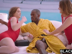 These Twins Love To Share BIG BLACK COCK Every Chance They Have