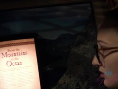 Leie, Freundin, Brille, Im freien, Zierlich, Pov, Öffentlich, Muschi