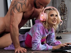 Americano, Rubia, Polla, Atragantadas, Lamidas, Perforación, Coño, Tetas