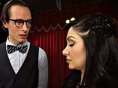 Gangbang slut drilled by BBC in dominating session