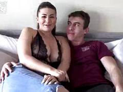 First-time, muscular-man, tall-girl