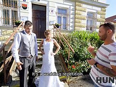 Braut, Gehörnter ehemann, Tschechisch, Hd, Pov, Muschi, Rasiert, Hochzeit
