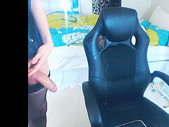 Enthousiasteling, Masturbatie, Shemale, Alleen