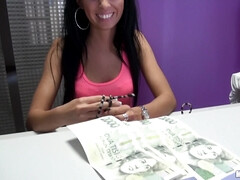 Amateur, Morena, Checa, Europeo, Dinero, Al aire libre, Realidad, Flaco