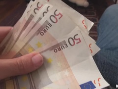 Smokin French Blonde Flashes Tits