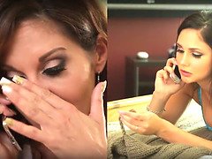 Brunette brune, Femme couguar, Embrassement, Lesbienne, Léchez, Masturbation, Mère que j'aimerais baiser, Maman