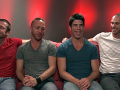 rex roddick and four friends suck on the couch