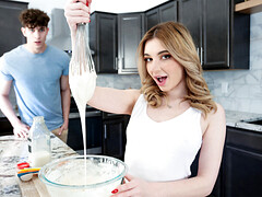 Petite teen stepsis wants stepbros cream