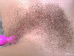 Culo, Rubia, Peludo, Lencería, Masturbación