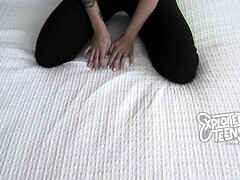 18, デカ尻, ブロンド, 中出し, ホテル, ティーン, オッパイの, 濡れ