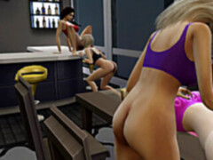 Gros cul, Le plan cul à quatre, Lesbienne, Jouets