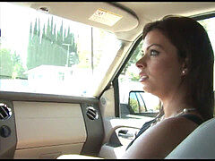 Geeky babe with glasses gets rigid screw on the couch