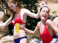 アナル, ダブル開発, グループ, オージー, アウトドア