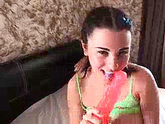 Brunette, solo, 18-year-old