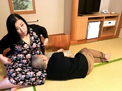 素人, ぽっちゃり, デカパイ, フェラチオ, ズームショット, 汚れた　, 母, オマンコ
