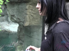 Pijpbeurt, Emo jongen, Voeten, Vriendin, Handbeurt, Geschoren, Kort haar, Mager