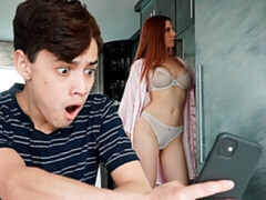 お尻, デカパイ, フェラチオ, 手コキする, なめる, 淫乱熟女, オマンコ, 赤毛