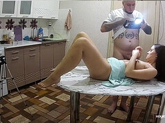 Morena, Corridas, Masturbacion con pies, Casero, Tetas