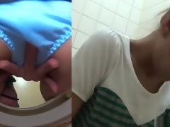 Enthousiasteling, Aziatisch, Vrouw, Japaans, Masturbatie, Orgasme, Pissen, Alleen