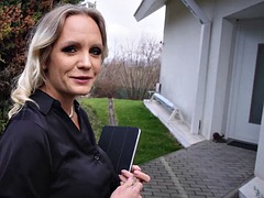 Anal, Grosse bite, Gros seins, Blonde, Sucer une bite, Hard, Talons, Nénés