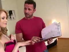 ブロンド, フェラチオ, ダブル開発, Hd, ヒール, オナニー, ストッキング, 三人