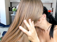 Arsch, Verrückt, Selbstgemacht, Lesbisch, Lecken, Muschi, Jungendliche (18+), Titten