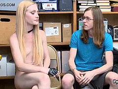 Enthousiasteling, Pijpbeurt, Gevangen, Stel, Man die toekijkt, Kantoor, Tiener