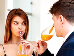 Grosser schwanz, Blasen, Hundestellung, Natürlichen titten, Zierlich, Rotschopf, Dürr, Titten