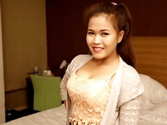 アジア人, 美女, デカチン, フェラチオ, 茶髪の, イマラチオ, ホテル, タイ