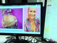 Amateur, Blonde, Sucer une bite, Queue, Hd, Époux mari, Espagnole, Épouse