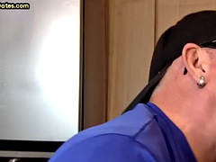 素人, フェラチオ, ゲイ, 手コキする, 熟年, フェラする