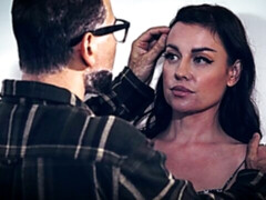 デカ尻, フェラチオ, 茶髪の, バック, 服従, ドレス, キス, 淫乱熟女