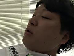アジア人, デカパイ, フェラチオ, 中出し, 手コキする, 日本人, なめる, オッパイの