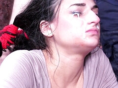 Pijpbeurt, Sperma shot, Diep in de keel, Dominatie, Eten, Kokhalzen, Hd, Slaaf