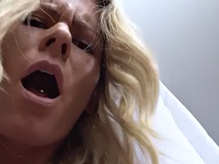 Blondine, Braut, Gehörnter ehemann, Hardcore, Lingerie, Pov, Realität, Tätowierung
