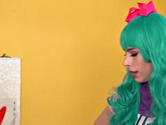 Gros seins, Sucer une bite, Double pénétration, Fétiche, Lesbienne, Léchez, Nénés