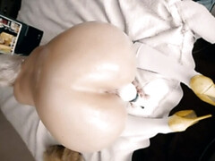 Anaal, Grote kont, Blond, Sperma, Seksspeelgoed, Vuisten, Gezichtspunt, Tiener