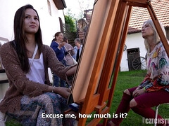 茶髪の, イく瞬間, チェコ, ヨーロピアン, お金, ハメ撮り, 公共, ヤリマン