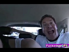 Chica, Verga grande, Mamada, Coche, Despelote, Estrella porno, Tetas