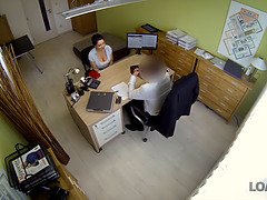 Kont, Pijpbeurt, Rondborstig, Hondjeshouding, Hd, Masturbatie, Kantoor, Kut duiken