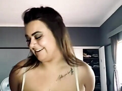 18 ans, Amateur, Gros cul, Gros seins, Blonde, Femelle, Lingerie, Solo