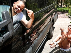 デカチン, フェラチオ, 茶髪の, ぽちゃ, バック, 毛深い, 異人種間, オマンコ